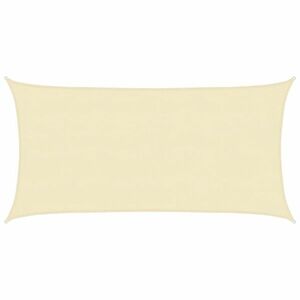 vidaXL krémszínű HDPE napvitorla 160 g/m² 4 x 7 m kép
