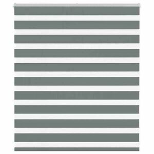vidaXL zebrafüggönnyel sötét szürke szövetszélesség 130, 9cm poliészter kép