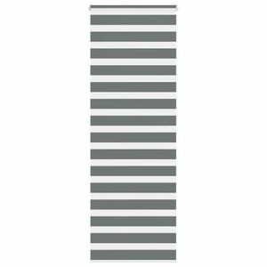 vidaXL zebrafüggönnyel sötét szürke szövetszélesség 70, 9 cm poliészter kép