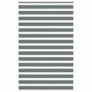 vidaXL zebrafüggönnyel sötét szürke szövetszélesség 140, 9cm poliészter kép
