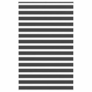 vidaXL zebrafüggönnyel fekete szövetszélesség 140, 9 cm poliészter kép