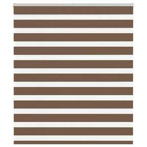 vidaXL zebrafüggönnyel barna szövetszélesség 125, 9 cm poliészter kép