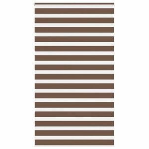 vidaXL zebrafüggönnyel barna szövetszélesség 130, 9 cm poliészter kép