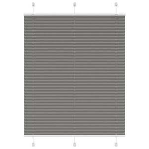 vidaXL pliszírozott redőny antracit 105x150 cm szövetszélesség 104, 4cm kép