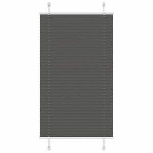 vidaXL pliszírozott redőny fekete 70x150 cm szövetszélesség 69, 4 cm kép