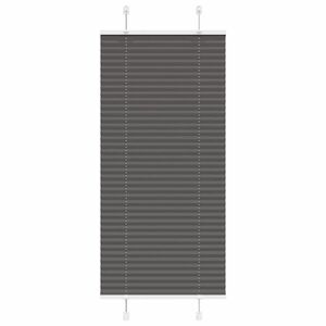 vidaXL pliszírozott redőny fekete 60x150 cm szövetszélesség 59, 4 cm kép