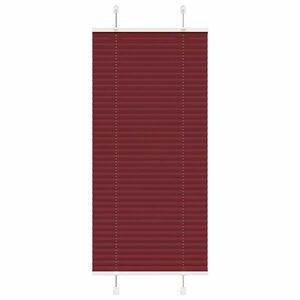 vidaXL pliszírozott redőny Bordeaux piros 55x100 cm Szövetszélesség kép