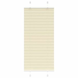 vidaXL pliszírozott redőny krém 60x100 cm szövetszélesség 59, 4 cm kép