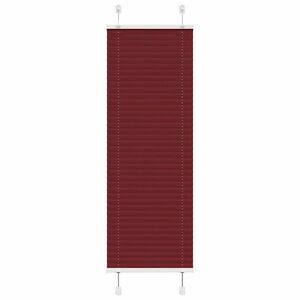 vidaXL pliszírozott redőny Bordeaux piros 40x150 cm szövetszélesség kép