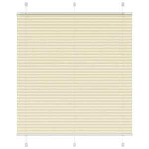 vidaXL pliszírozott redőny krém 115x150 cm szövetszélesség 114, 4 cm kép
