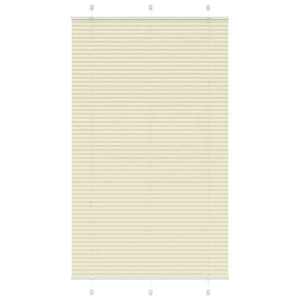 vidaXL pliszírozott redőny krém 120x200 cm szövetszélesség 119, 4 cm kép