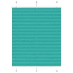 vidaXL pliszírozott redőny Benzinzöld 110x100 cm szövetszélesség kép