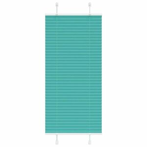 vidaXL pliszírozott redőny Benzinzöld 65x100 cm szövetszélesség kép