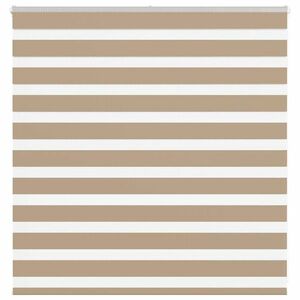 vidaXL zebrafüggönnyel homokbarna szövetszélesség 145, 9 cm poliészter kép