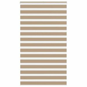 vidaXL zebrafüggönnyel homokbarna szövetszélesség 120, 9 cm poliészter kép