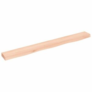 vidaXL kezeletlen tömör tölgyfa fali polc 100x10x4 cm kép