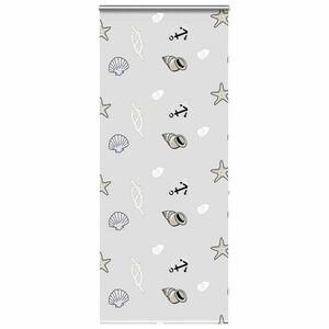 vidaXL zuhanyzó redőny kazettával 110x240 cm szövetszélesség 106 cm kép