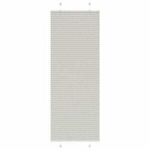 vidaXL pliszírozott redőny világosszürke 80x200 cm szövetszélesség kép