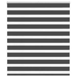 vidaXL zebrafüggönnyel fekete szövetszélesség 130, 9 cm poliészter kép