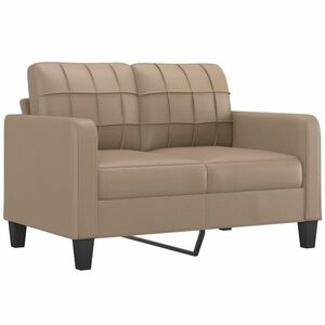 2 személyes cappuccino színű műbőr kanapé 120 cm kép