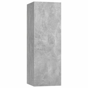 vidaXL betonszürke szerelt fa TV-szekrény 30, 5 x 30 x 90 cm kép