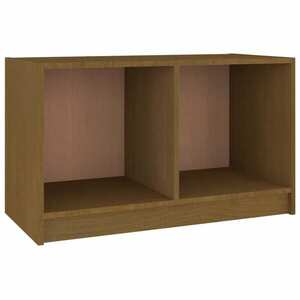 vidaXL mézbarna tömör fenyőfa TV-szekrény 70 x 33 x 42 cm kép