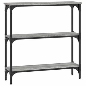 vidaXL szürke sonoma színű szerelt fa konzolasztal 75x22, 5x75 cm kép