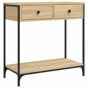vidaXL sonoma tölgy színű szerelt fa dohányzóasztal 75 x 34, 5 x 75 cm kép