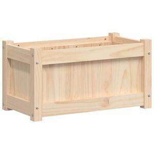 vidaXL tömör fenyőfa virágláda 60x31x31 cm kép