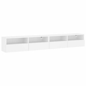 vidaXL fehér szerelt fa fali TV-szekrény 100 x 30 x 30 cm kép
