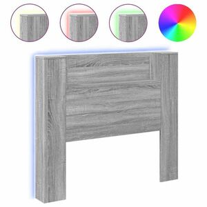 vidaXL szürke sonoma színű áthidalószekrény LED-ekkel 120x16, 5x103, 5cm kép
