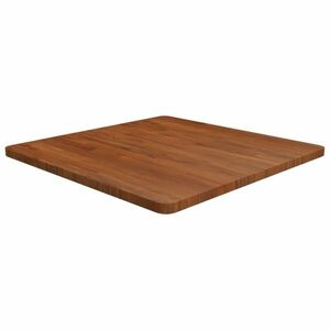 vidaXL sötétbarna kezelt tömör tölgyfa négyzet asztallap 70x70x2, 5cm kép