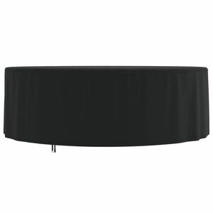 vidaXL fekete 420D oxford szövet kerek kerti bútorhuzat Ø 244x71 cm kép