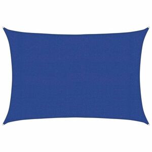 vidaXL kék négyszögletű HDPE napvitorla 160 g/m² 3x4, 5 m kép