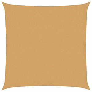 vidaXL homokszínű négyzet alakú HDPE napvitorla 160 g/m² 3 x 3 m kép