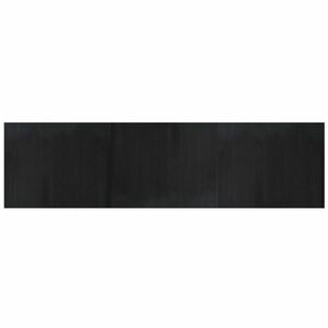 vidaXL négyszögletű fekete bambusz szőnyeg 80 x 300 cm kép