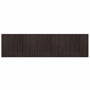 vidaXL négyszögletű sötétbarna bambusz szőnyeg 80 x 300 cm kép