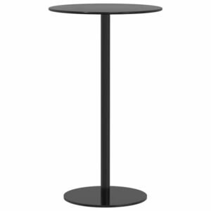 vidaXL fekete acél kerek kerti asztal Ø60 x 105 cm kép