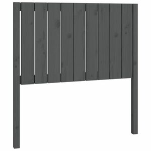 vidaXL szürke tömör fenyőfa ágyfejtámla 95, 5 x 4 x 100 cm kép