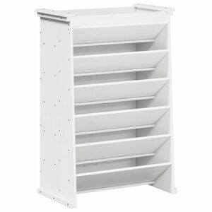 vidaXL 6 szintes fehér tömör fenyőfa gyógynövényültető 69x40x101, 5 cm kép