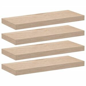 vidaXL 4 db szerelt fa függőpolc 60 x 23, 5 x 4 cm kép