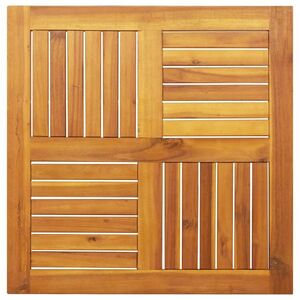 vidaXL tömör akácfa négyzet alakú asztallap 70 x 70 x 2 cm kép
