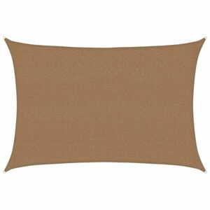 vidaXL tópszínű HDPE napvitorla 160 g/m² 2, 5 x 4 m kép