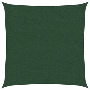 vidaXL sötétzöld HDPE napvitorla 160 g/m² 2 x 2 m kép
