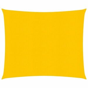 vidaXL sárga négyzet alakú HDPE napvitorla 160 g/m² 5x5 m kép