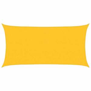 vidaXL sárga négyszögletű HDPE napvitorla 160 g/m² 2 x 3, 5 m kép