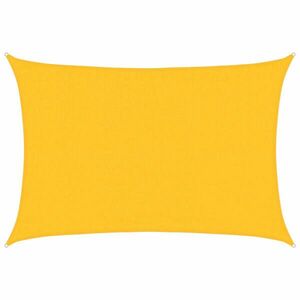 vidaXL sárga négyszögletű HDPE napvitorla 160 g/m² 3, 5x5 m kép