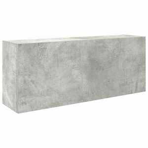 vidaXL betonszürke szerelt fa fali fürdőszobaszekrény 100 x 25 x 40 cm kép