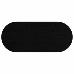 vidaXL sötétbarna tömör akácfa ovális alakú asztallap 140 x 60 x 4 cm kép