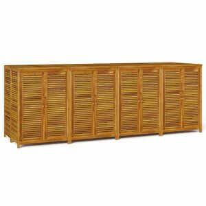 vidaXL tömör akácfa kerti tárolóláda 280 x 87 x 104 cm kép